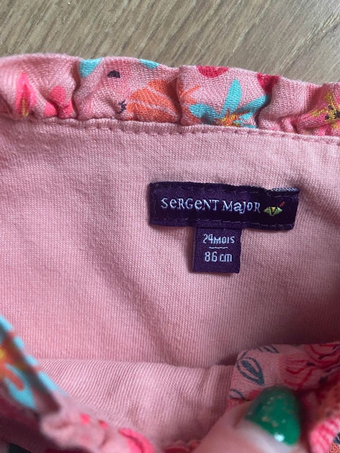 Blouse chemise sergent major motif fleurs - photo numéro 2