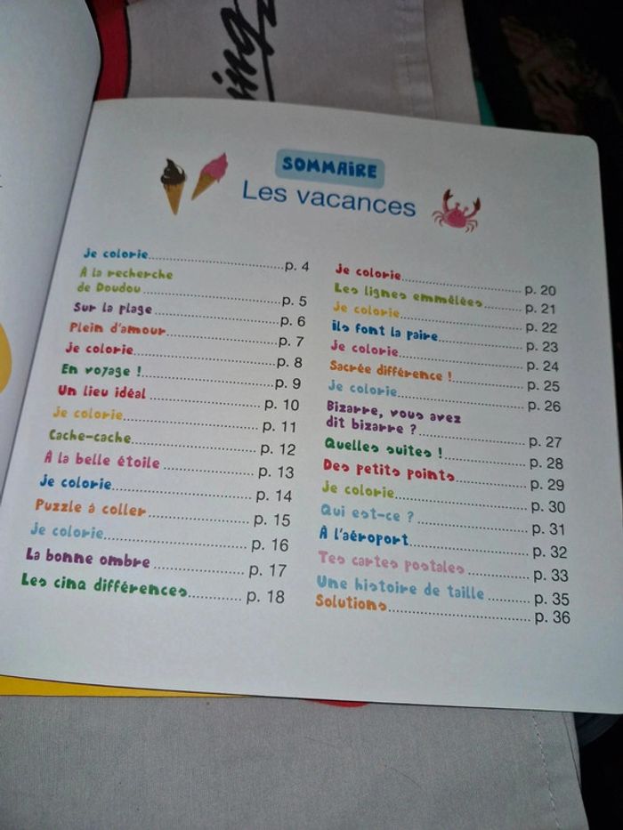 Mon cahier d activités ptit loup les vacances - photo numéro 2