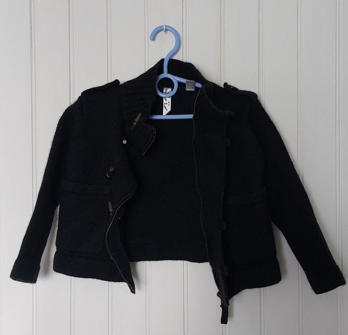 Blazer atypique d'hiver coton & laine - photo numéro 3