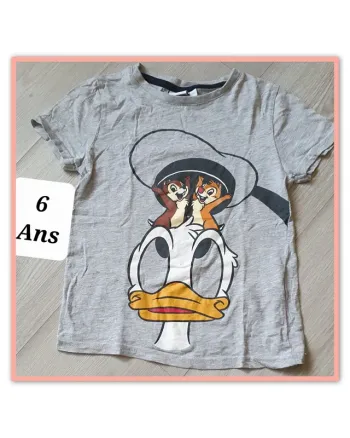 Maillot t-shirt manches courtes 6ans garçon