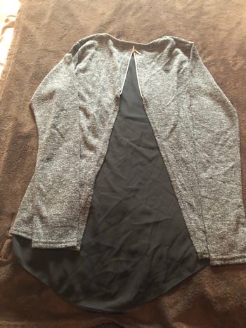 Pull gris noir