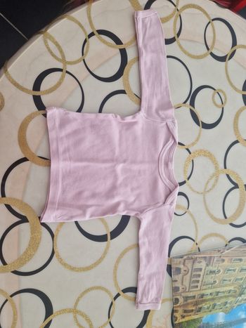 Tee shirt manche longue rose