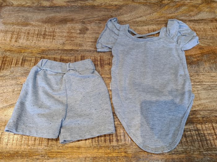 Ensemble body short 9 12 mois 74 cm été - photo numéro 4