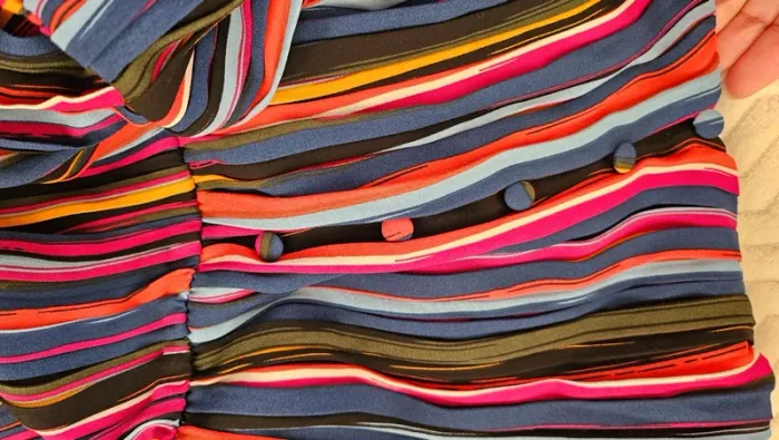 Robe longue plissée multicolore taille m neuve - photo numéro 7