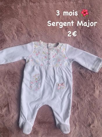 Pyjama 🌺 3 mois 🌺 Sergent Major