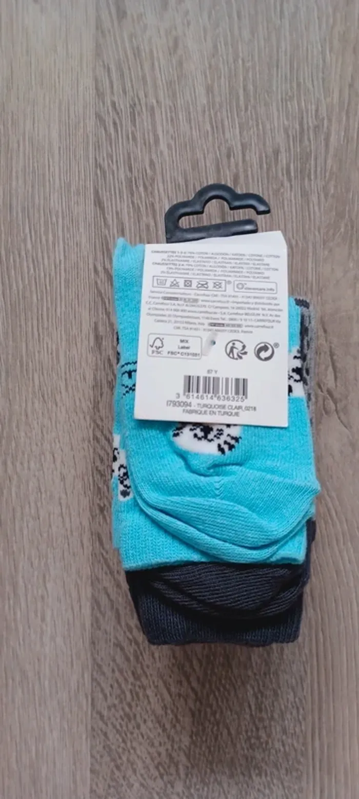 Lot de 5 paires de chaussettes enfant/garcon, taille 24-26, neuves avec étiquette 🏷 - photo numéro 7