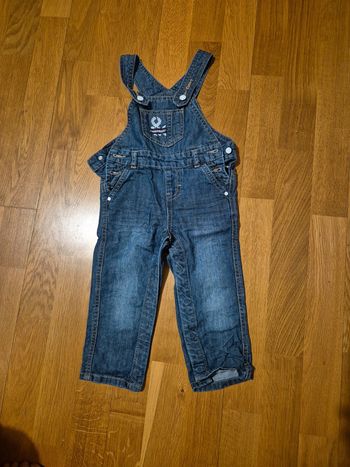 Salopette jeans taille 18 mois