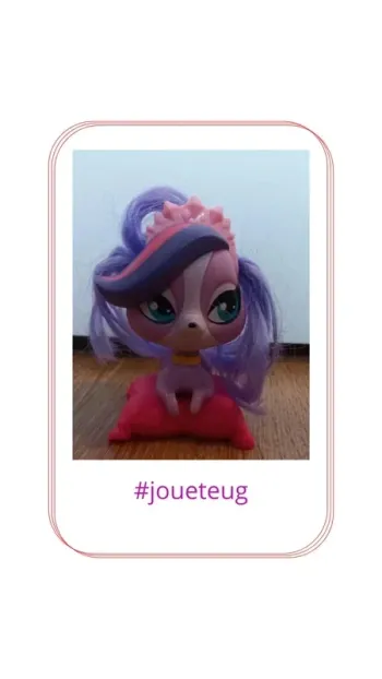 Figurine Chienne princesse sur coussin Littlest Pet Shop - Hasbro