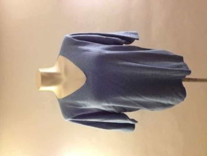 Blouse amble bleue effet brillant look féminin T40