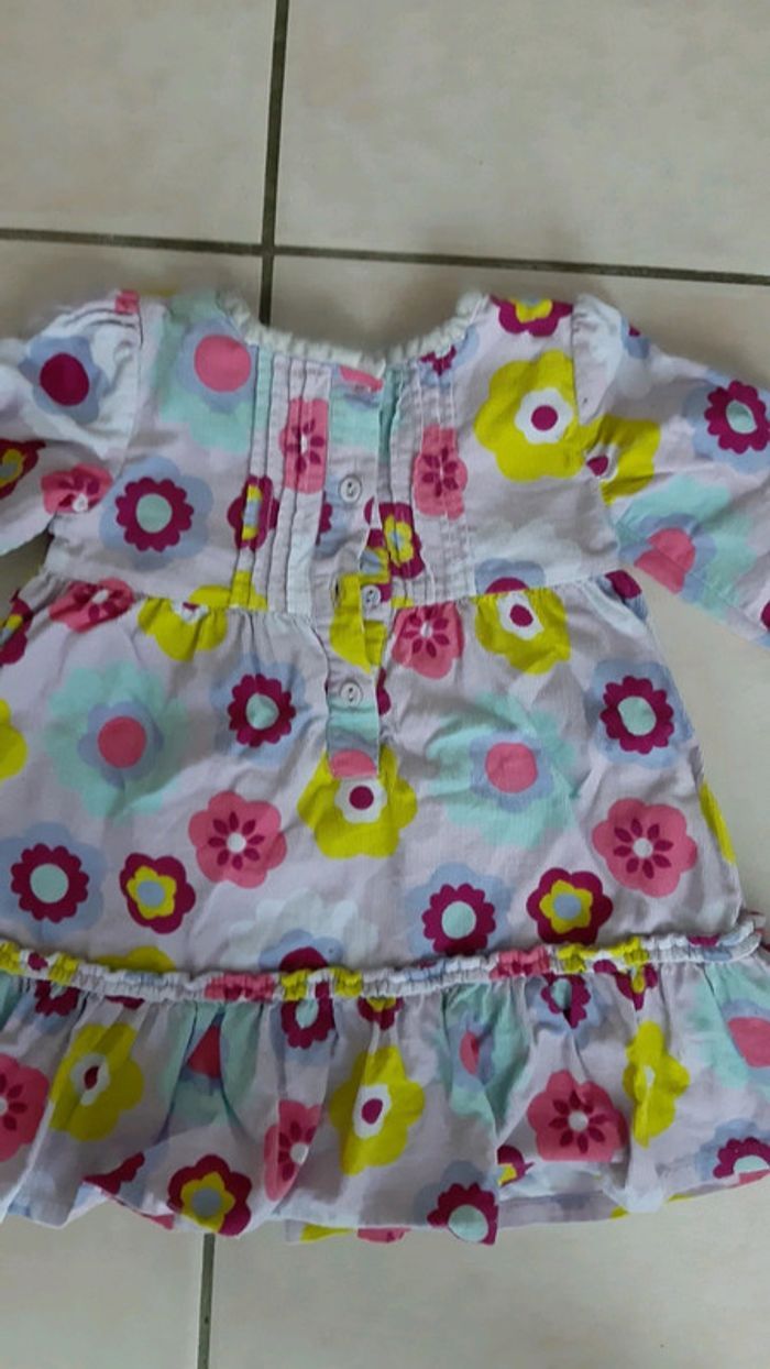 Robe à fleur manche longue fille - photo numéro 4