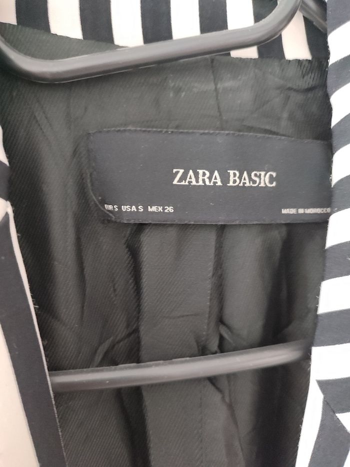 Blazer mi long rayé / à rayures manches 3/4 - photo numéro 4