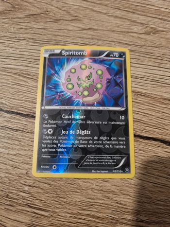 Carte pokémon spiritomb reverse 62/114 année 2016