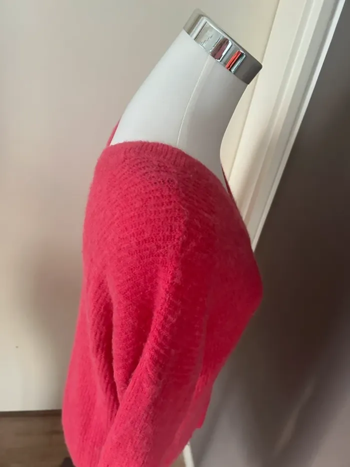 Morgan pull rose en laine, femme, taille M/38 - photo numéro 6