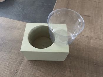 Cache pot en bois