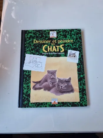 Livre "dessiner et peindre les chats"