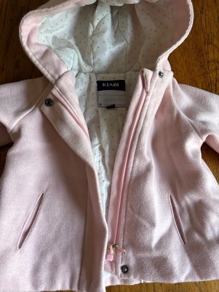 Blouson rose fin mi-saison 6 mois - photo numéro 2