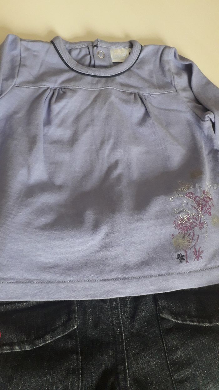 Ensemble jran et tunique Cadet Roussselle 12 mois - photo numéro 3