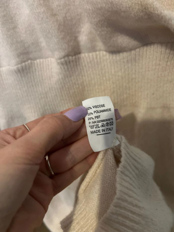 Robe pull beige crème - photo numéro 5
