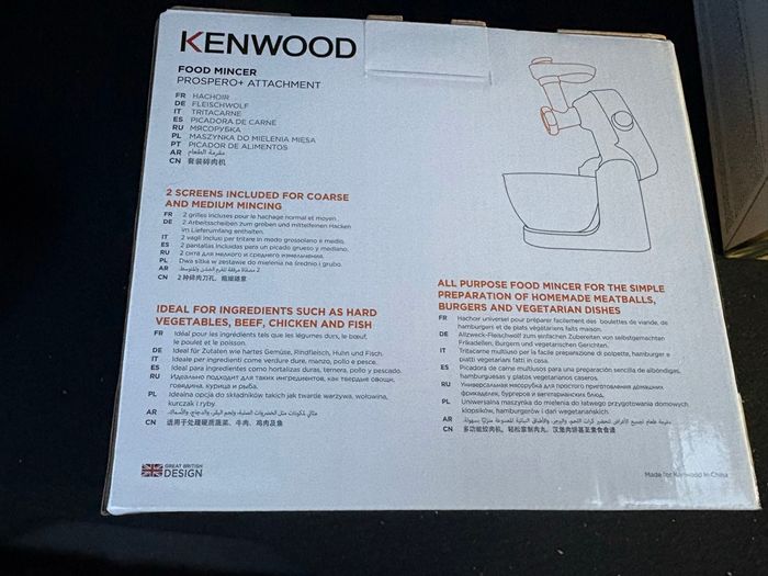 Hachoir à viande Kenwood - photo numéro 2