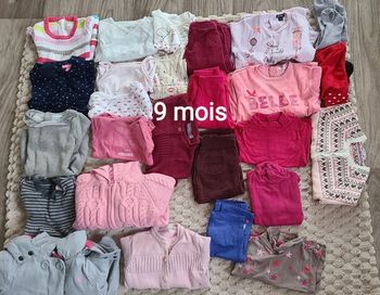 Lot de vêtements bébé fille 9 mois