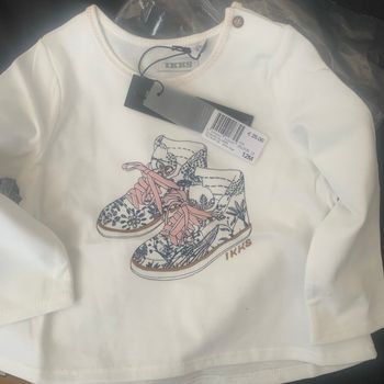 Tee-shirts fille bébé 12 mois blanc cassé