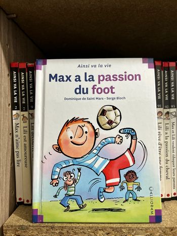 Livre Max à la passion du foot