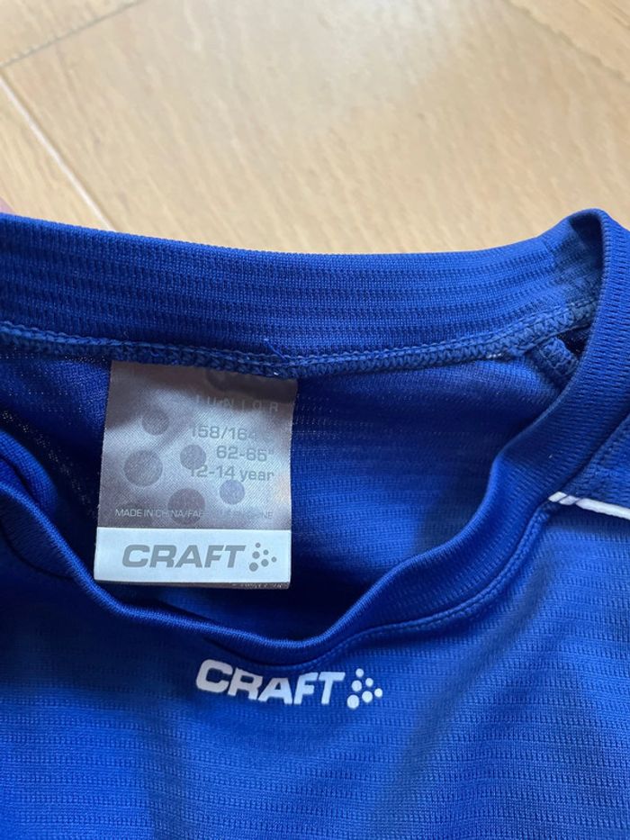 T-shirt sport bleu - Craft - 12/14ans - photo numéro 3
