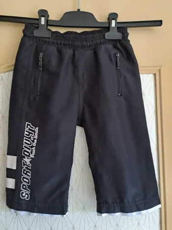 Short long bermuda noir garçon tbe gemo kids 5 ans