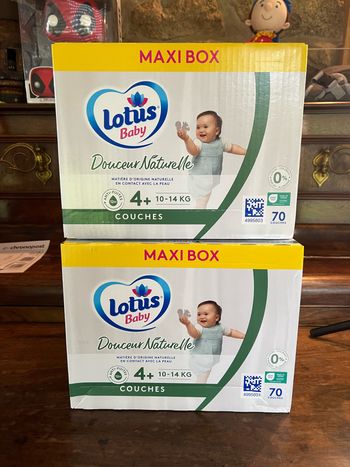 Couche taille 4+ Lotus Baby : 140 couches