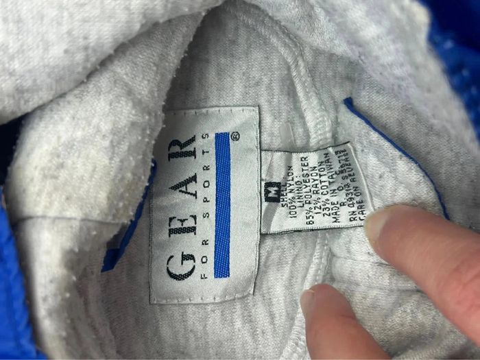 Veste Vintage Windbreaker Seton Hall University Bleu GEAR Taille M - photo numéro 7