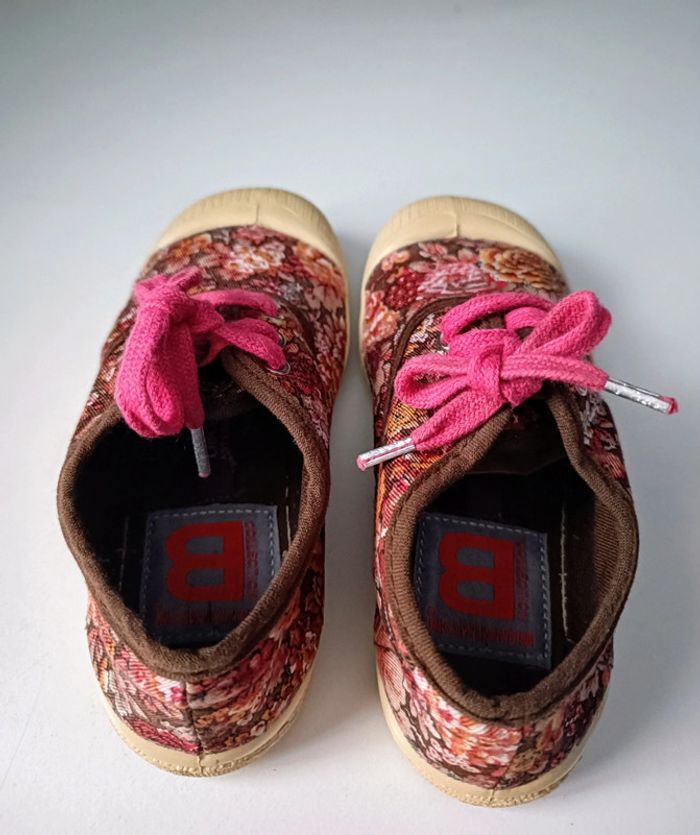 Baskets toiles fleuries Bensimon 26 - photo numéro 4