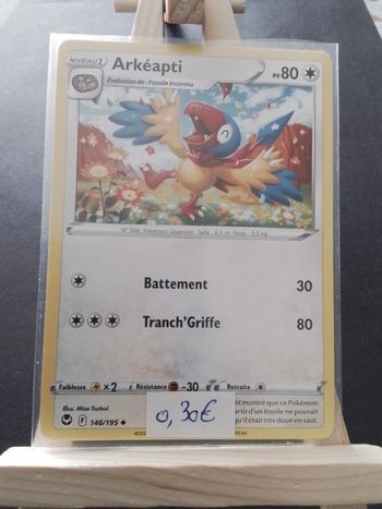 Carte Pokémon Arkéapti 146/195