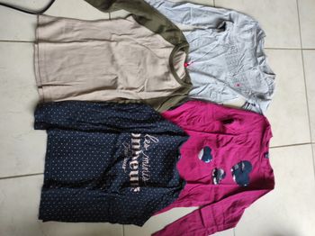 Lot de 6 tee shirt manches longues 10 ans