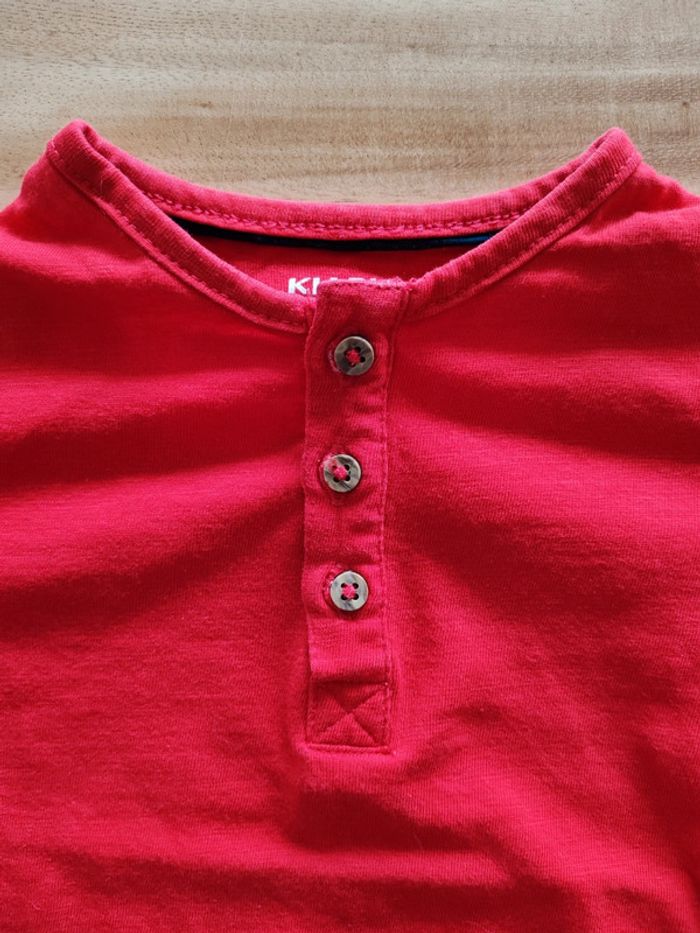 Tee shirt manches longues rouge - photo numéro 2