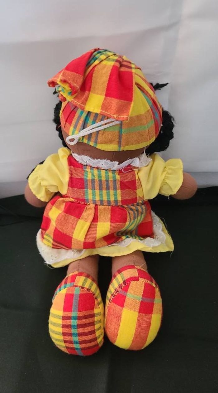 Peluche poupée Chiffon Fille Martinique - photo numéro 3