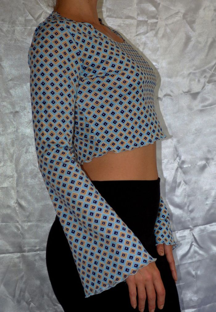 top court manches longues vintage taille 34/36 - photo numéro 4