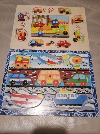 Lot de 2 puzzle en bois