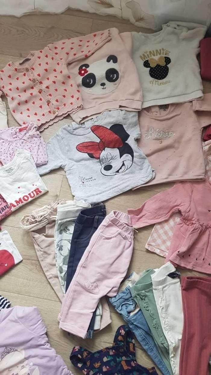 Lot vêtement bébé fille 9 mois 62 pièces prix négociable - photo numéro 4
