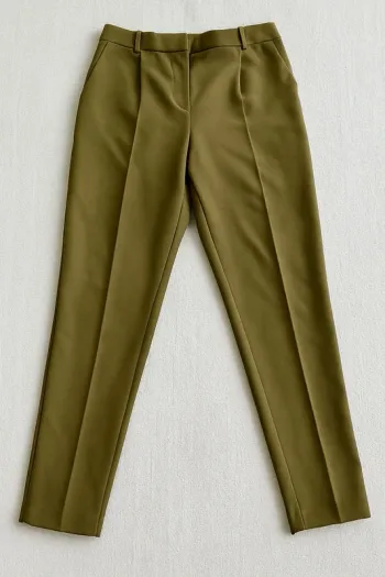 Pantalon kaki taille 36 - coupe droite ajustée