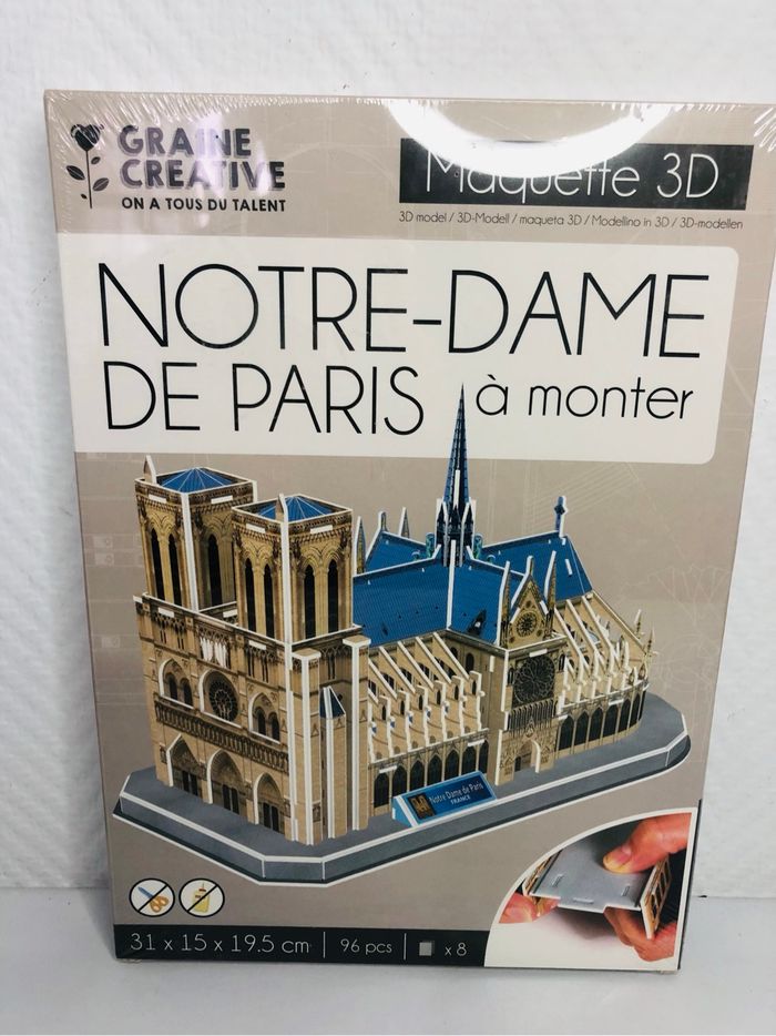 Maquette 3D Notre-Dame de Paris à monter - photo numéro 3