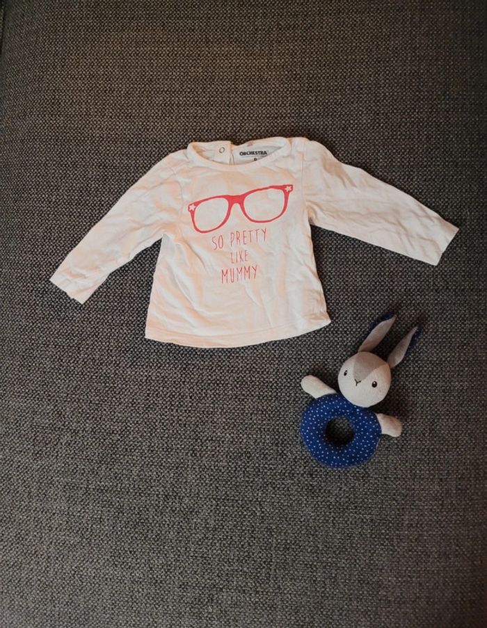 T-shirt manches longues fille 9 mois