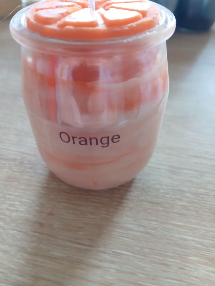 Bougie senteur orange