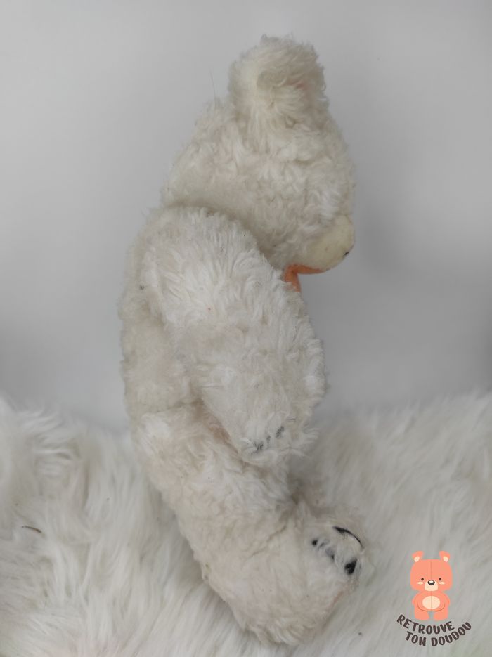 Ours en Peluche Blanc articulé Hermann Vintage 60' - photo numéro 3
