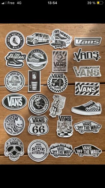 25 Stickers Vans