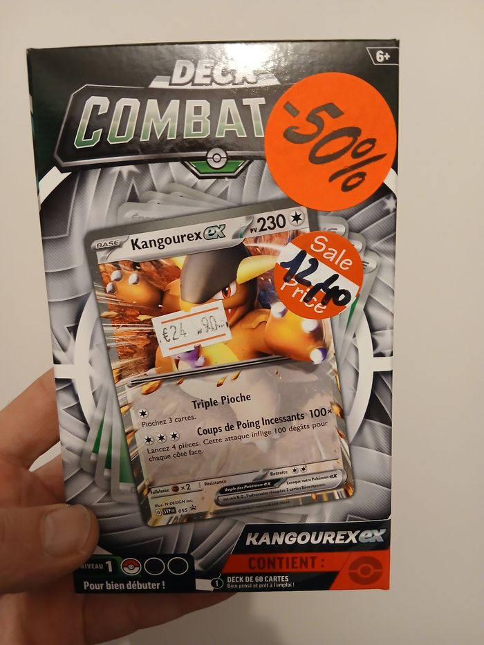 Deck combat kangourex cartes pokemon