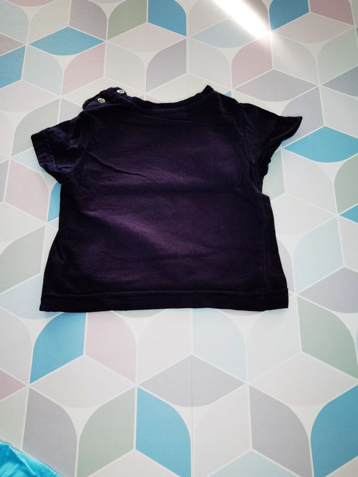 D3569 - lot de 3 tee-shirt garçon 6 mois - photo numéro 8