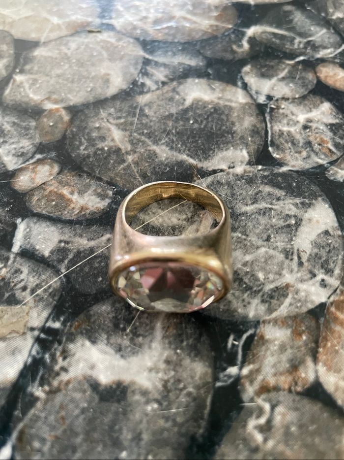 Bague en plaqué or avec pierre quartz - photo numéro 7