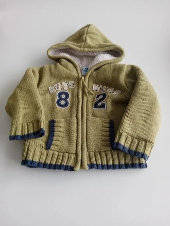 Gilet polaire vert T 6 mois