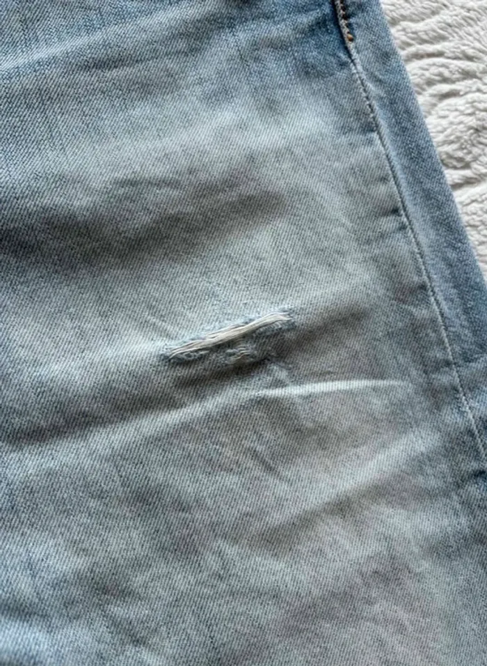 Jean levi’s 501 homme bleu clair effet délavé coupe regular straight droit taille W32 L/42 L34 - photo numéro 6