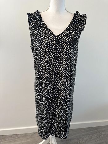 Robe léopard noire et blanche T44 XXL
